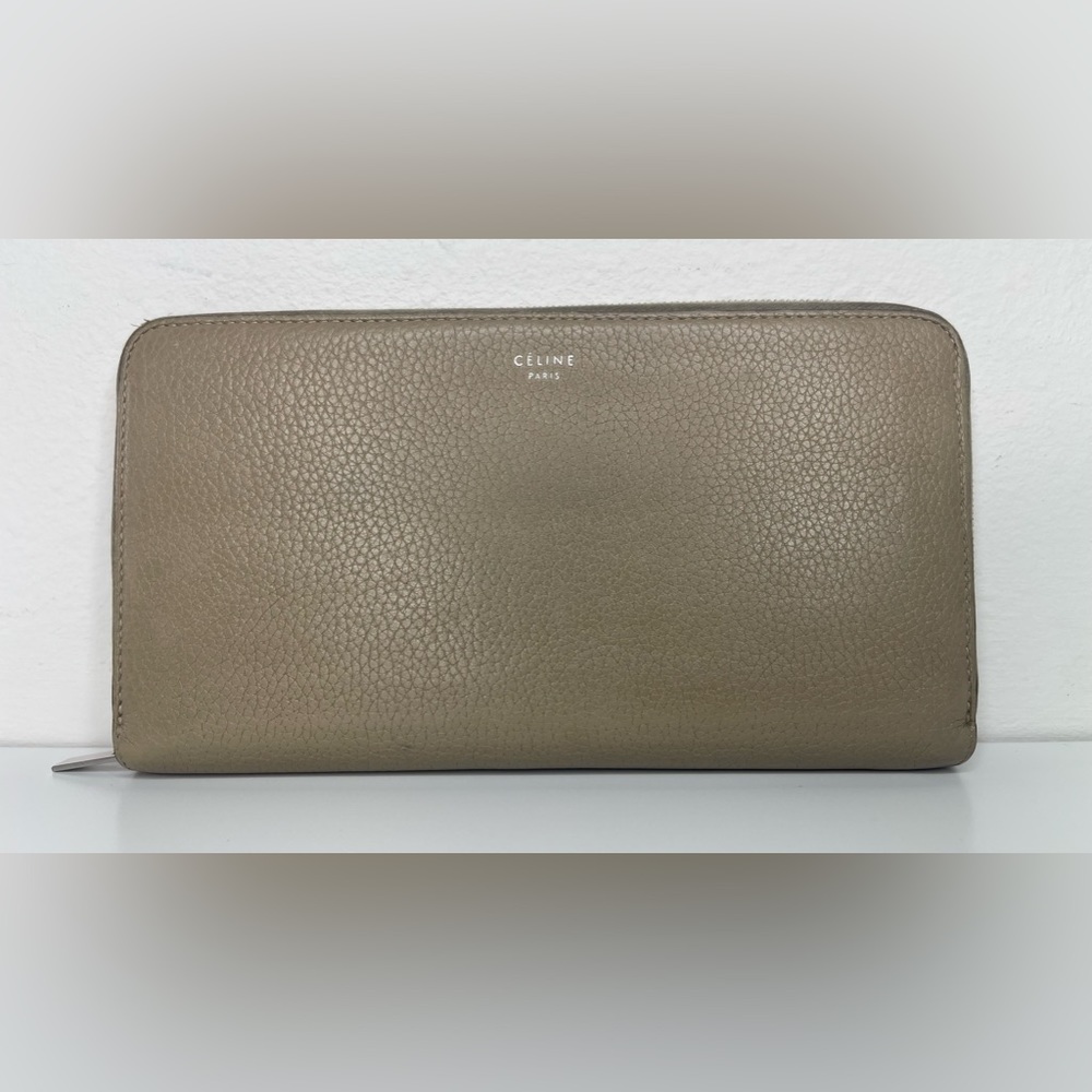 Authentic Celine Grey Continental Wallet